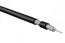 Кабель коаксиальный RG-6 75 Ом (ТВ SAT CATV) жила - 1.02 мм (18 AWG медь solid) экран - фольга+оплетка(луженная медь 48%)+фольга общий диаметр 6.9мм изоляция PVC (бухта 500 м), Hyperline COAX-RG6-CU-500 | код 49027 | Hyperline