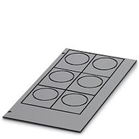 Пластиковая табличка с отверстием EMLP 32 (38X14) BK CUS | код 0824372 | PHOENIX CONTACT