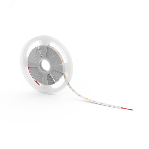 Лента светодиодная LED 2835/60-SMD 4,8 Вт/м 312 Лм/м 3000К теплый белый IP20 12 В DC 8 мм (катушка 3 м) Basic Gauss | код BT002 | GAUSS