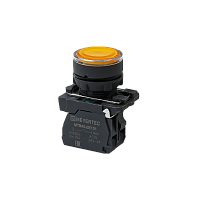 Кнопка желтая с подсветкой, 1NO, 24V AC/DC, IP65, пластик MTB5-AW35711 | код 137276 | MEYERTEC