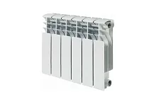 Радиатор алюминиевый секционный 350/100/12 боковое подключение | код RRC350*100AL12 | Русский Радиатор