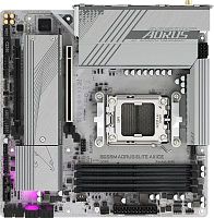 Материнская плата Gigabyte B650M A ELITE AX ICE SocketAM5 AMD B650 4xDDR5 mATX AC`97 8ch(7.1) 2.5Gg RAID+HDMI+DP | код 1986511 | GIGABYTE