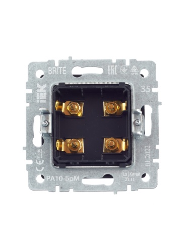 BRITE Аудиорозетка 4-мест. РА10-БрМ мар. IEK | код BR-S40-K35 | IEK фото 2