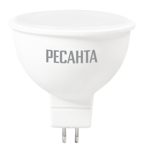 Лампа светодиодная LL-R-MR16-7W-230-3K-GU5.3 (рефлектор, 7Вт, тепл., GU5.3) Ресанта, , Шт | код 76/1/23 | РЕСАНТА