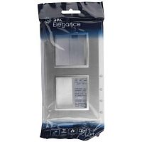 Рамка для розеток и выключателей Elegance 14-5012-03 Classic, на 2 поста, алюминий | код Б0060578 | ЭРА