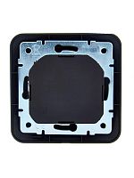 Розетка 1-м СП ASTI 16А IP20 с заземл. с заряд. устройством USB в сборе черн. бархат. LEZARD 7081-4242-181