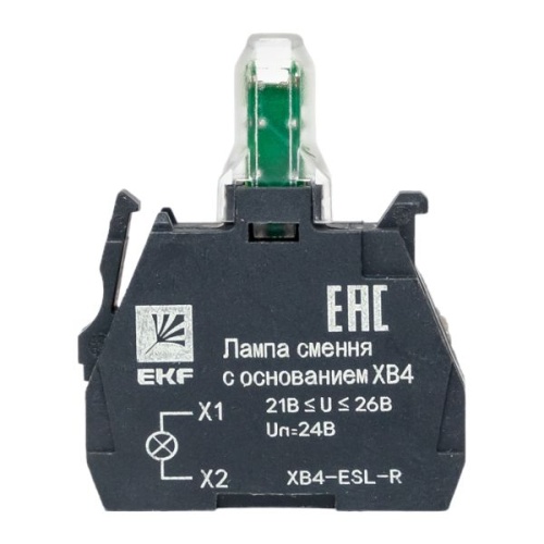 Лампа сменная c основанием XB4 красная 24В PROxima | код XB4-ESL-R | EKF фото 3