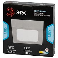 Светильник светодиодный LED 20-18-6K накладной квадратный 18Вт 6500К | код Б0057454 | ЭРА