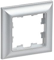 Рамка 1-м BRITE РУ-1-Бр алюм./алюм. | код BR-M12-12-K47 | IEK