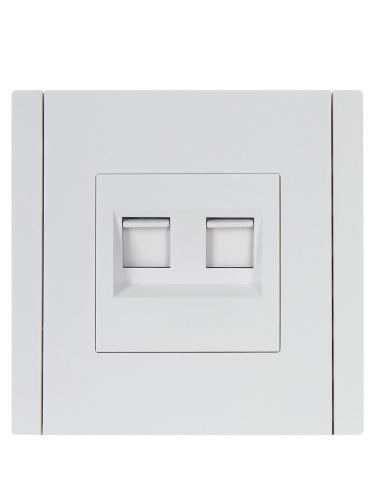 FORTE&PIANO Роз. комп. 2-ая RJ45 кат.5E FP233 бел. IEK | код FP-K20-1-K01 | IEK фото 2