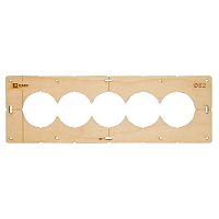 Шаблон для подрозетников c 5 отв, диам, 82 мм Expert | код sh-d82-5 | EKF