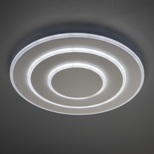 Люстра потолочная светодиодная диммируемая, GALASSIA, с ДУ, 3 режима, 470х470х55мм, 78Вт, 2700K+6400K/4200K/6400K+2700K, 35м, белый, 51580 1, Ritter | код 51580 1 | RITTER фото 4