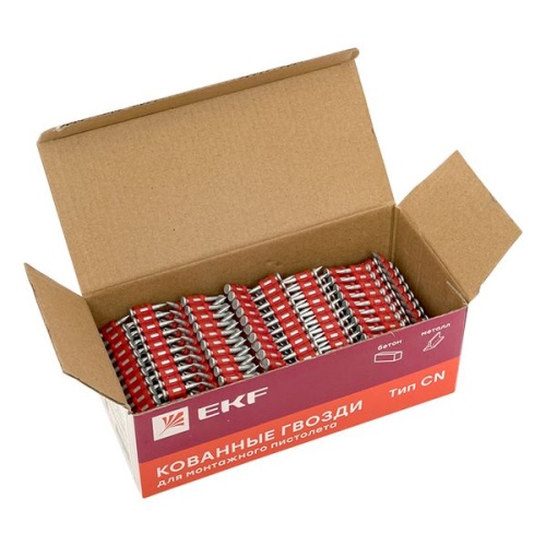 Кованные гвозди по бетону, металлу для монтажного пистолета (тип CN) Bullet Type диаметр 3 мм длина 19 мм, цинкование (1000 шт,) Expert | код cpn-3019bp | EKF фото 4