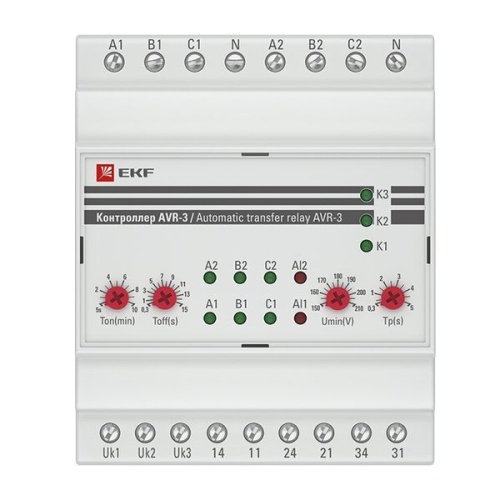 Контроллер АВР на 2 ввода с секционированием AVR-3 PROxima | код rel-avr-3 | EKF фото 3