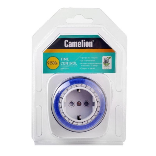 Таймер мех. суточный BND-50/G5A 230В 3500Вт Camelion 7783 фото 2