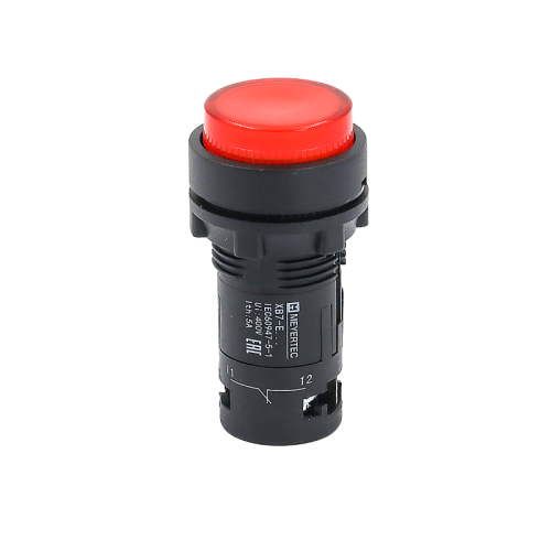 Кнопка красная выступающая с подсветкой, 1NС, 220V AC, IP54, пластик MTB7-EW34626 | код 132722 | MEYERTEC