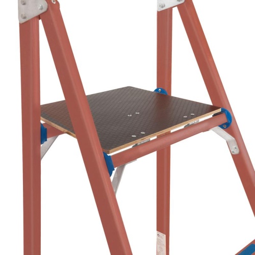 Стремянка диэлектрическая СВД-1.5 с вертикальной опорой стеклопластик. Антиток Д305051 фото 3