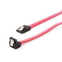 Кабель интерфейсный SATA Cablexpert CC-SATAM-DATA90, 50см, угловой разъем, 7pin/7pin, защелка, пакет | код CC-SATAM-DATA90 | Cablexpert
