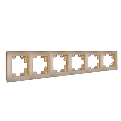 Рамка 6-м Афина стеклянная шампань UNIVersal 2283 фото 2 Рамка 6-м Афина стеклянная шампань UNIVersal 2283 фото 2