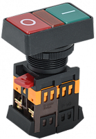Кнопка PPBB-30N I-O с подсветкой неон 1з+1р 240В | код BBD20-PPBB-K51 | IEK
