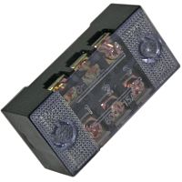 Клеммная колодка винтовая с крышкой RUICHI TB-1503, 6 контактов, М3, 15 А, 600 В, 14 AWG, 2 мм2, корпус пластик модифицированный | код 65273 | Ruichi