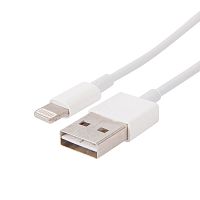 Кабель для iPhone 5/6/7 моделей с 2-сторонним разъемом USB 1 м белый REXANT | код 18-0121 | REXANT