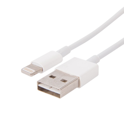 Кабель для iPhone 5/6/7 моделей с 2-сторонним разъемом USB 1 м белый REXANT | код 18-0121 | REXANT