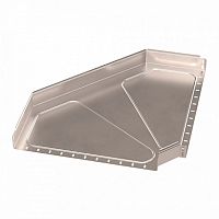 Угол горизонтальный 90 градусов Стандарт INOX (AISI 409) 600х80 Промрукав | код PR16.3573 | ПРОМРУКАВ