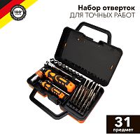 Набор отверток для точных работ KRANZ 31 предмет | код KR-12-4778 | KRANZ