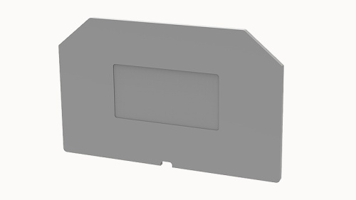 D-PCMT2.5-01P-11-00Z(H) Заглушка торцевая, для клеммного блока PCMT2.5-01P, серый изол. (шир. 1.0 мм) | код 11060000009 | DEGSON