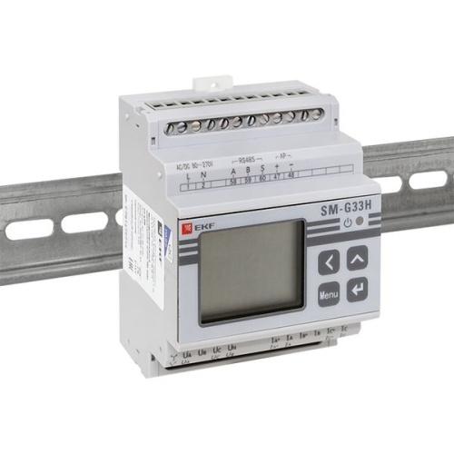 Многофункциональный измерительный прибор SM-G33H с жидкокристалическим дисплеем на DIN-рейку | код sm-g33h | EKF фото 5