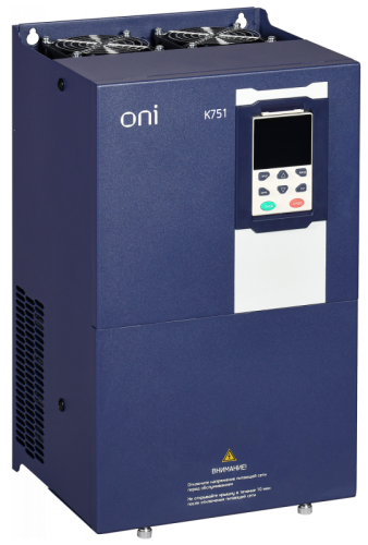 Преобразователь частоты K751 380В 3Ф 30-37кВт 60-75А ONI Запросите проектную скидку | код K751-33-3037M | ONI