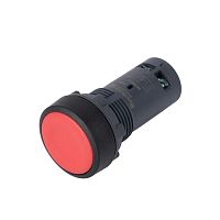 Кнопка SB7 моноблочная 22мм красная с возвратом, пластик, 1НЗ, IP65 | код SB7NA42 | Systeme Electric