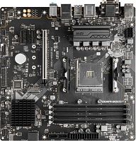 Материнская плата MSI PRO B550M-P GEN3 Soc-AM4 AMD B550 4xDDR4 mATX AC`97 8ch(7.1) GbLAN RAID+VGA+DVI+HDMI | код 1845014 | MSI
