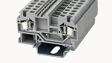 WS4-01P-11-100Z(H), Клемма пружинная WS, 4 мм.кв., серый, шт | код 11030000273 | DEGSON