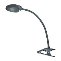 Светильник Веста С16 ПШ (LED, на прищепке)7 Вт, гибкая стойка 450 мм, антрацит | код 130 | Трансвит