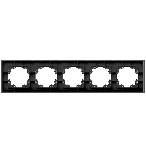 Рамка 5-м Афина стеклянная графит UNIVersal 2258 фото 3