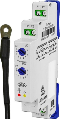 Реле температурное ТР-15М АС230В УХЛ4 с ТД-2 Меандр A8302-19911243