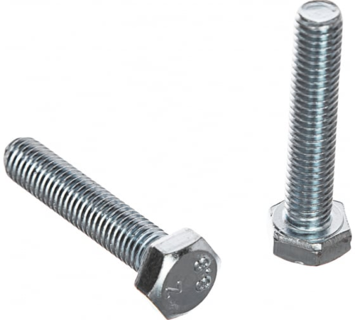 Болт DIN933 М10х25 шестигранная голова полная резьба класс прочности 8.8 покрытие цинк | код A02001002533027 | РФ