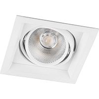 Светильник светодиодный ДВО-12w 4000K 1080Лм поворотный квадратный белый | код 29773 | Feron