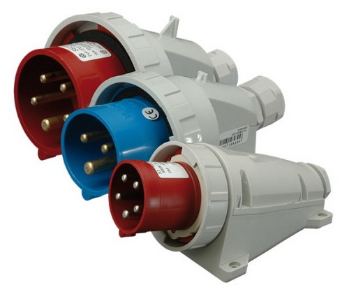 Вилка настенная EPH-1643 IP67 (16A, 400V, 3P+PE) | код 004482067 | ETI