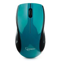 Мышь беспроводная Gembird MUSW-320-B, 2.4ГГц, голубой, 2 кнопки+колесо-кнопка, 1000 DPI, батарейки в комплекте, блистер | код MUSW-320-B | Gembird