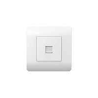 (NEW3-E) Розетка компьютерная 1хRJ45, белый | код 431540 | CHINT