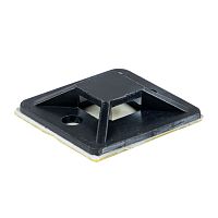 Площадка самоклеящаяся (30х30мм,) черная (100шт,) | код plc-30x30-b | EKF