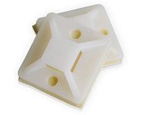 Площадка самоклеющаяся 20x20 под хомуты-белый HLT | код 084-07-78| HLT