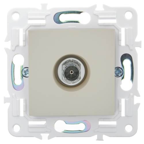 Розетка TV оконечная SKANDY SK-A12B беж. IEK SK-A10-O-K10 фото 4