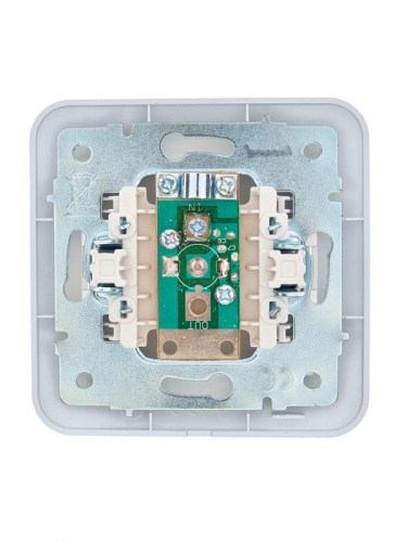 Розетка телевизионная оконечная TV СП ASTI IP20 в сборе жемчуж./бел. перламутр. LEZARD 7081-3030-130 фото 2