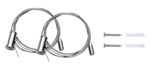 Комплект подвесов PSO-02 S-2x1.0м (стальной трос-2шт саморезы-2шт дюбель-2шт) Pro+ JazzWay 5059207 Комплект подвесов PSO-02 S-2x1.0м (стальной трос-2шт саморезы-2шт дюбель-2шт) Pro+ JazzWay 5059207