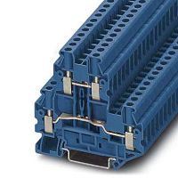 Двухъярусные клеммы UTTB 4 BU | код 3044791 | PHOENIX CONTACT