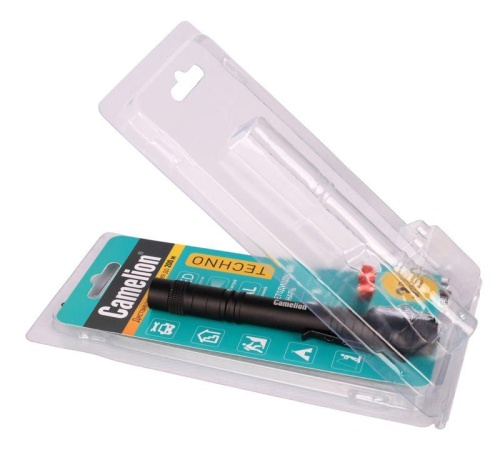 Фонарь LED51517 XPE 3 режима 2хLR03 (в компл.) алюм. черн. (открывающ. блист.) Camelion 12917 фото 10